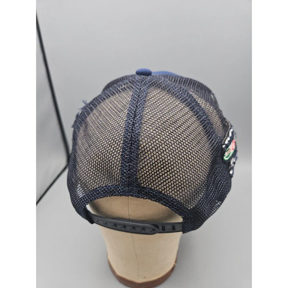 Road-eo National Championship Trucker Cap Hat Blue Mesh Mack Castrol Cintas Rush